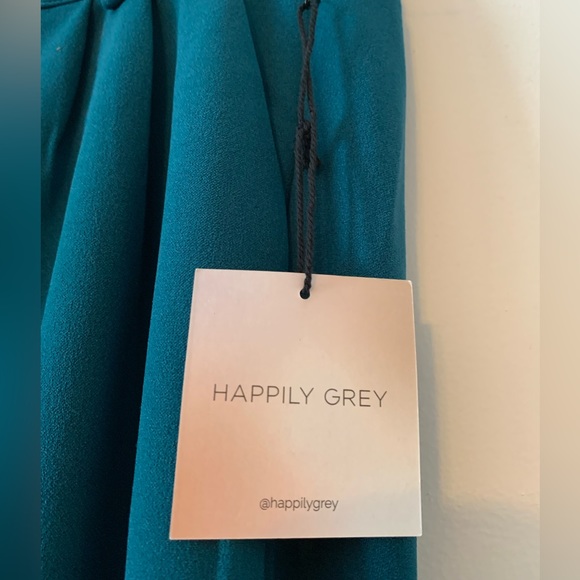 Happily Grey Women's Wide Leg Dress Trouser Pants - Turquoise size 9 - Picture 2 of 14